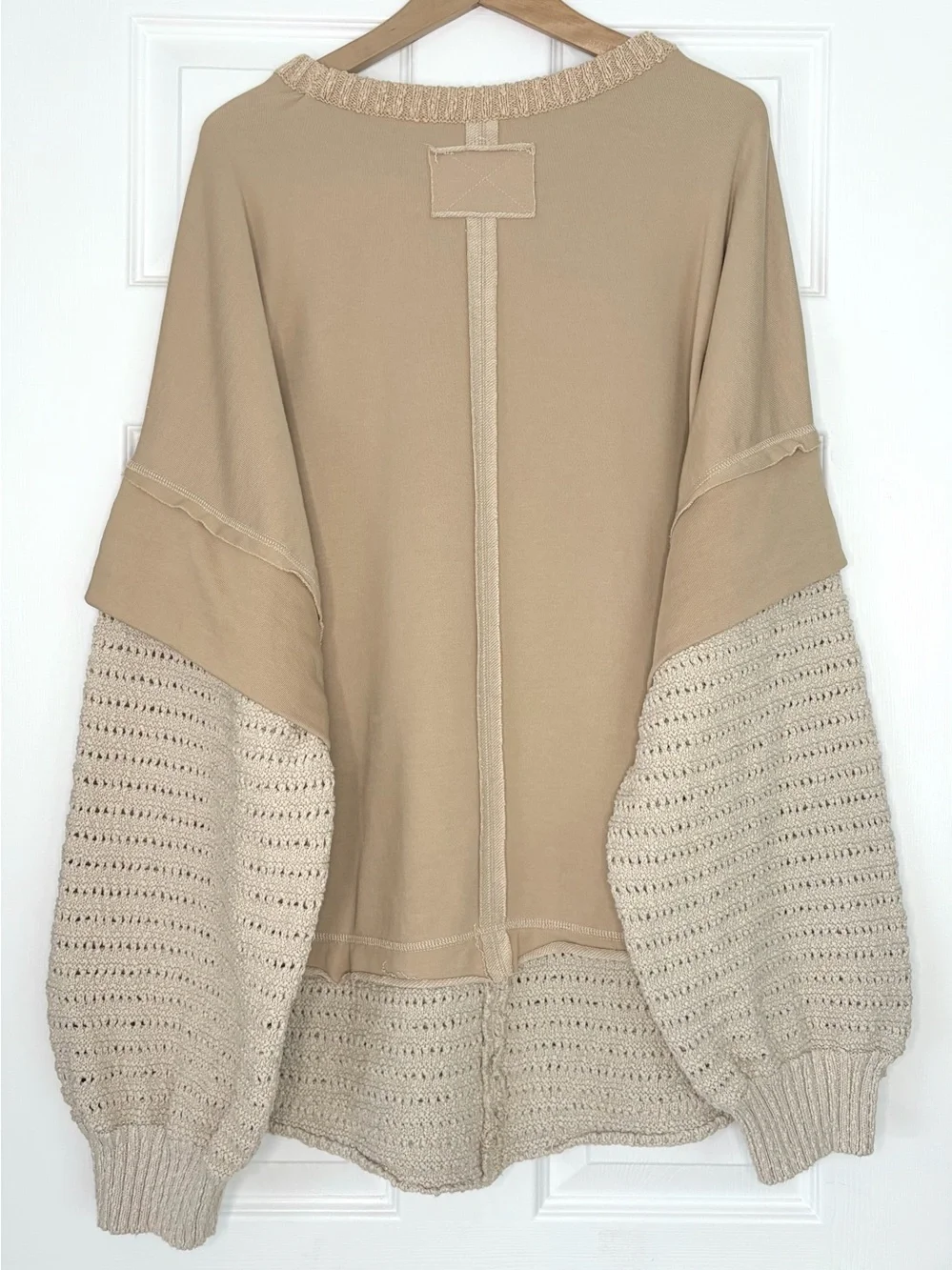 Free People We The Free Holly Twofer Pullover Sweater Size XL - Picture 8 of 8